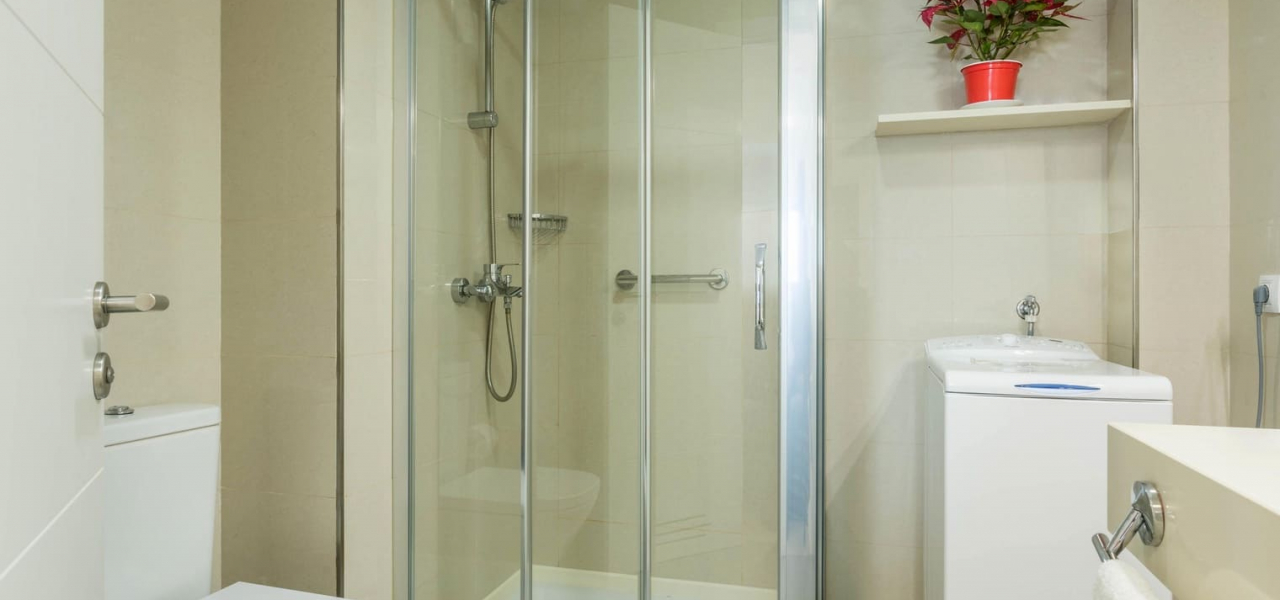 Baño Vivienda Vacacional 50 Apartamentos Juan Pérez en Playa de las Canteras