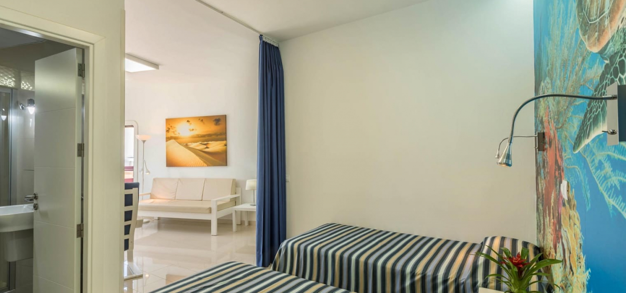 Dormitorio Vivienda Vacacional 51 Apartamentos Juan Pérez en Playa de las Canteras