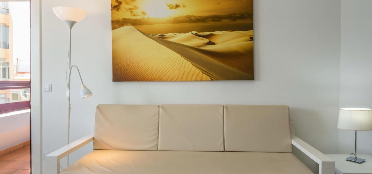 Sofá Vivienda Vacacional 51 Apartamentos Juan Pérez en Playa de las Canteras