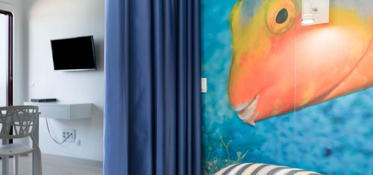 Dormitorio Vivienda Vacacional 50 Apartamentos Juan Pérez en Playa de las Canteras